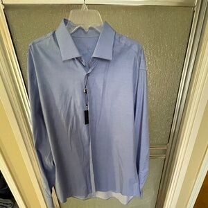 Men’s Button-Up/BERTIGO, blue, long sleeves,, 100/cotton,NWT, size XXL